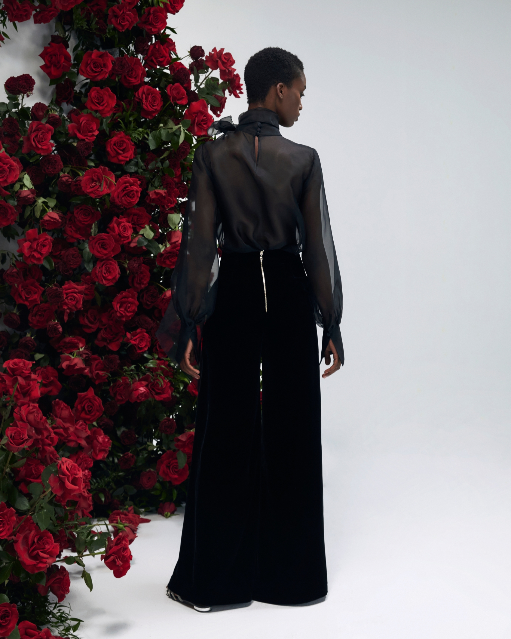 ORCHIDEE BLOUSE NOIR