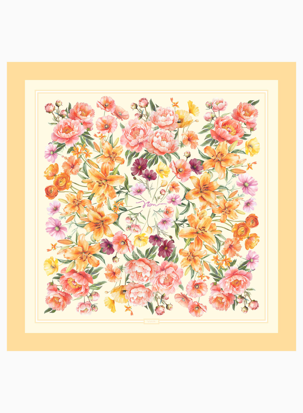 PEACH LILIES SCARF